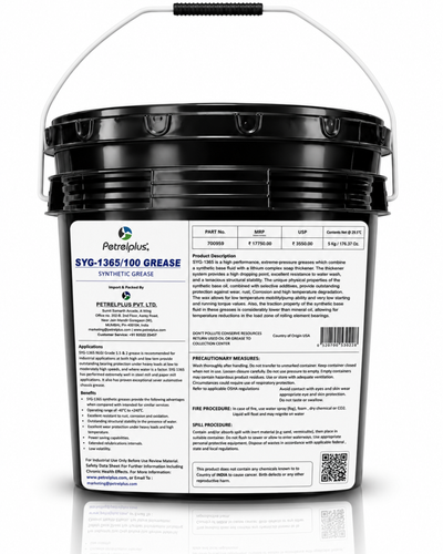SYG-1365 SYNHETIC GREASE 460 & 1500 (00, 1, 1.5 & 2)